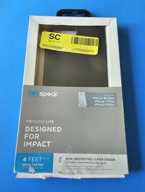 iPhone 8/7/6s Plus - Speck Presidio Lite Case (BLACK) OPEN BOX